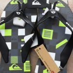 Layback Green and White Printed Foot wear-QUIKSILVER