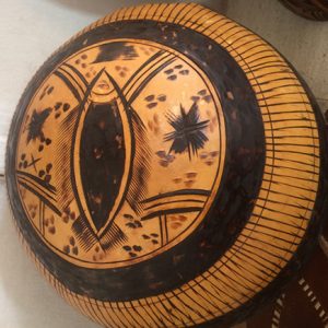 Decorative hand crafted calabash